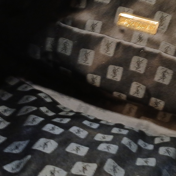 Yves Saint Laurent Black and Tan Shoulder Bag - Picture 16 of 16